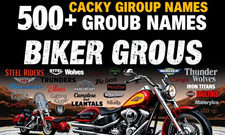 500+ Catchy Biker Group Names Cool Ideas for Your Motorcycle Club