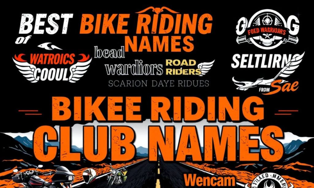 Best Bike Riding Club Names