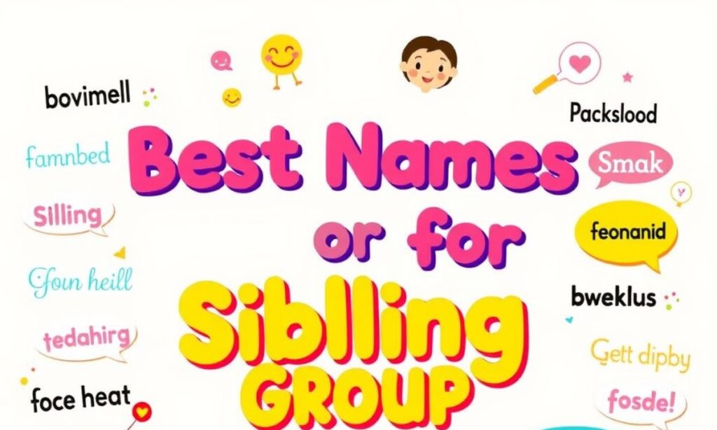 Best Names For Siblings Group