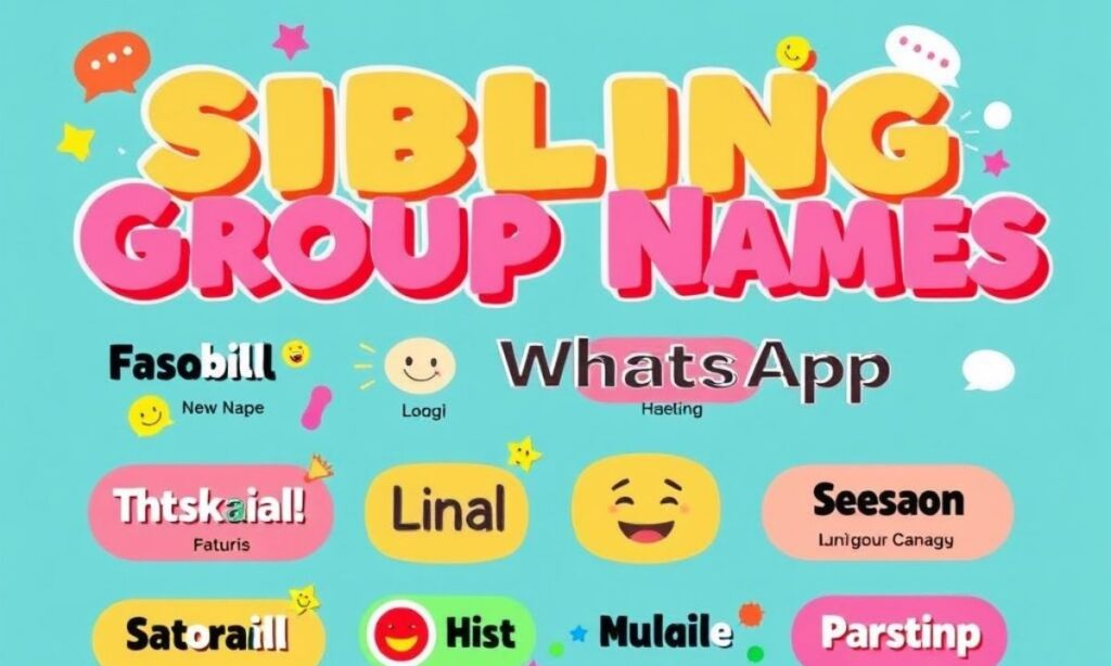 Sibling Group Names For WhatsApp