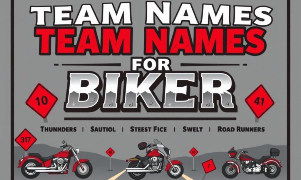 Team Name For Bikers