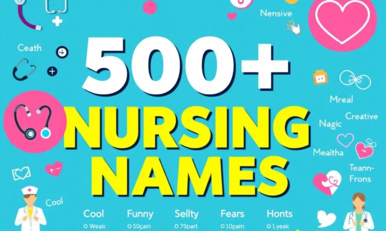 500+ Perfect Nursing Group Names Ideas Cool, Funny, and Creative Names for Every Team (1)