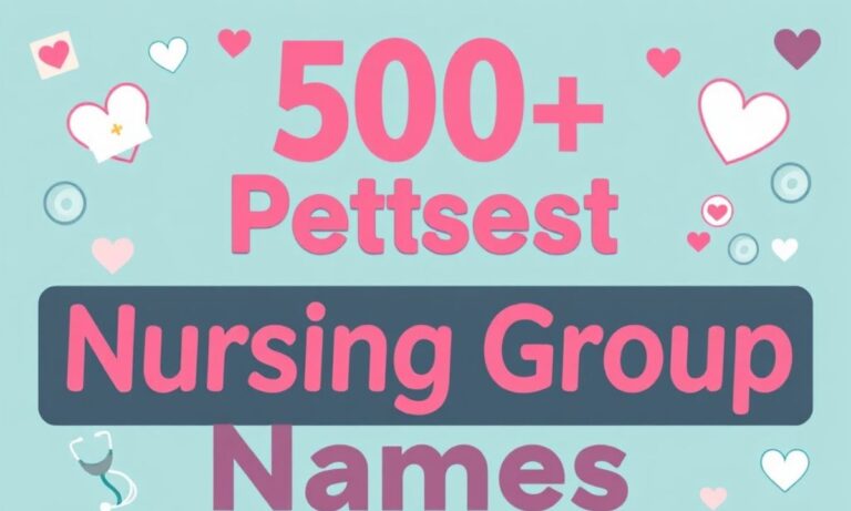 500+ Perfect Nursing Group Names Ideas Cool, Funny, and Creative Names for Every Team