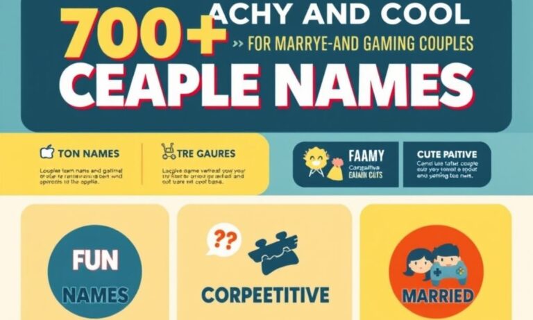 700+ Catchy and Cool Couple Team Names for Married and Gaming Pairs