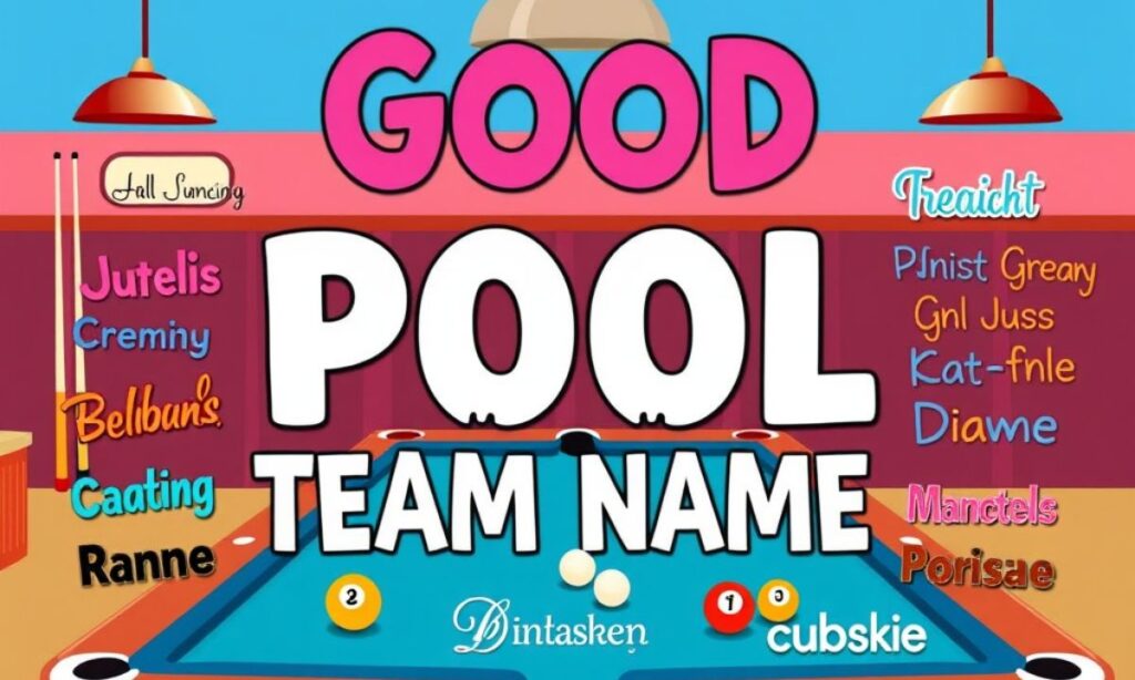 Good Pool Team Names