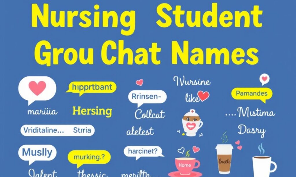 Nursing Student Group Chat Names (1)