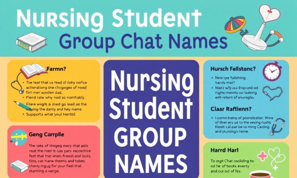 Nursing Student Group Chat Names