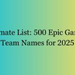 Ultimate List 500 Epic Gaming Team Names for 2025